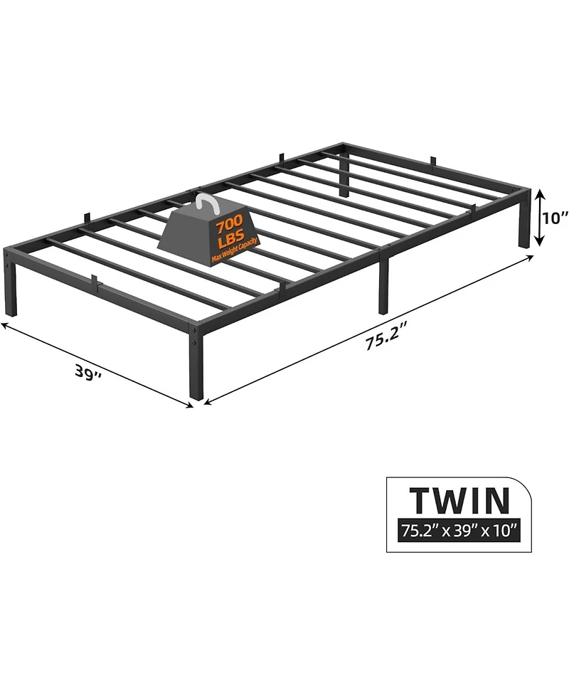 gaomon 10 Inch Bed Frame No Box Spring Needed