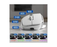 Risokeys Vertical Wireless Mouse 3-Mode: Silent Bluetooth,Minimalist Design,Easy to Use For Laptop/Pc,Office/Gaming | Ideal for Professionals & Gamers