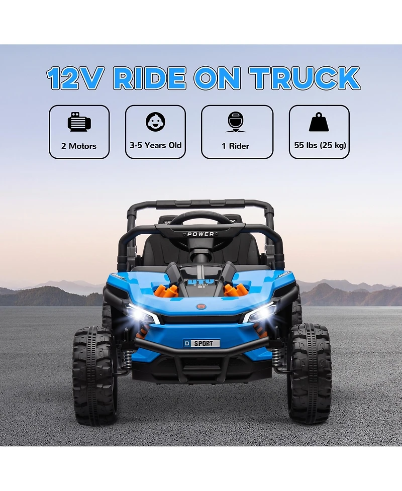 Hongge 12V Kids Electric Ride On Truck with Suspension