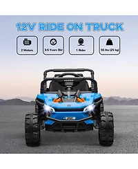 Hongge 12V Kids Electric Ride On Truck with Suspension