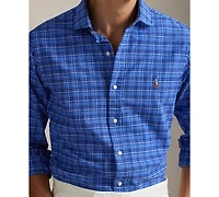 Polo Ralph Lauren Men's Custom-Fit Plaid Oxford Shirt