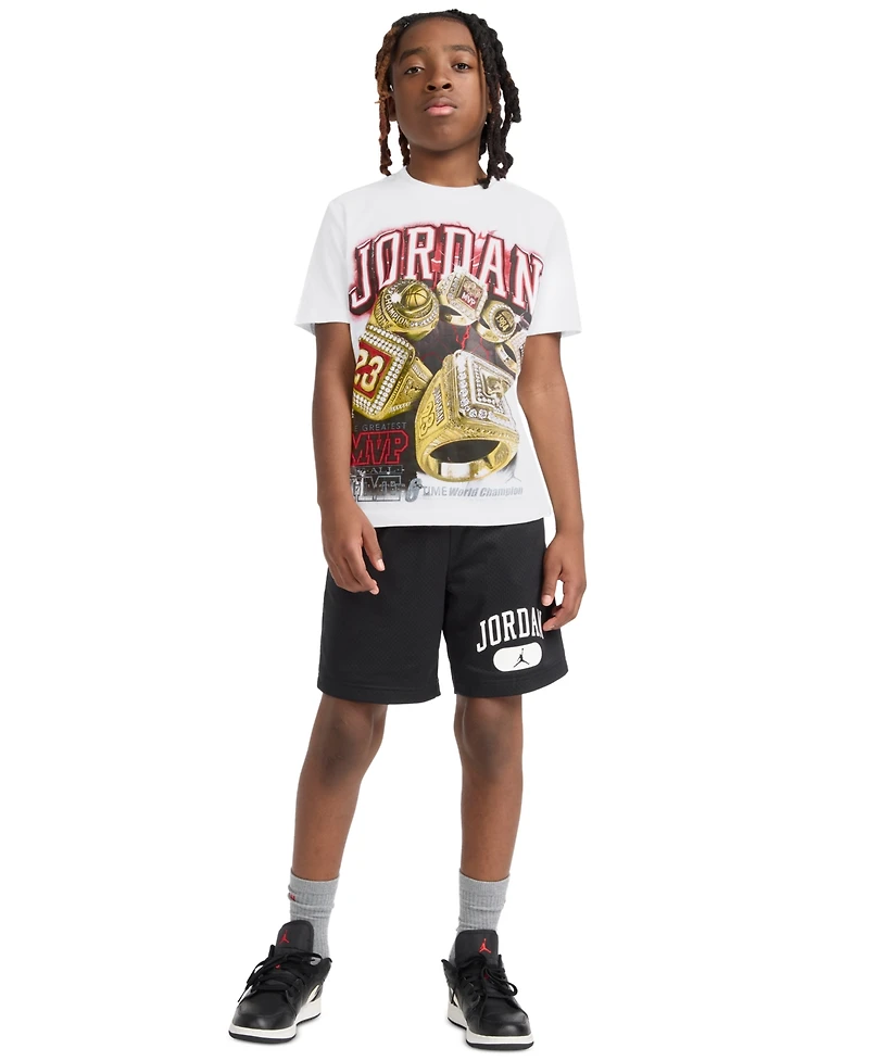 Jordan Boys 8-18 Rings Graphic Print T-Shirt