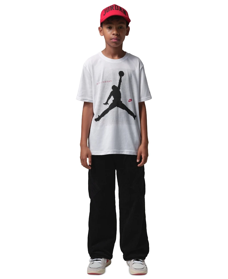Jordan Boys' 8-20 Jumpman Grid Blur Crewneck T-Shirt