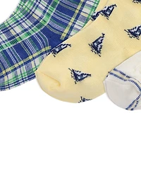 Polo Ralph Lauren Baby Boys' Sailing Cable Knit Socks, 3-Pack