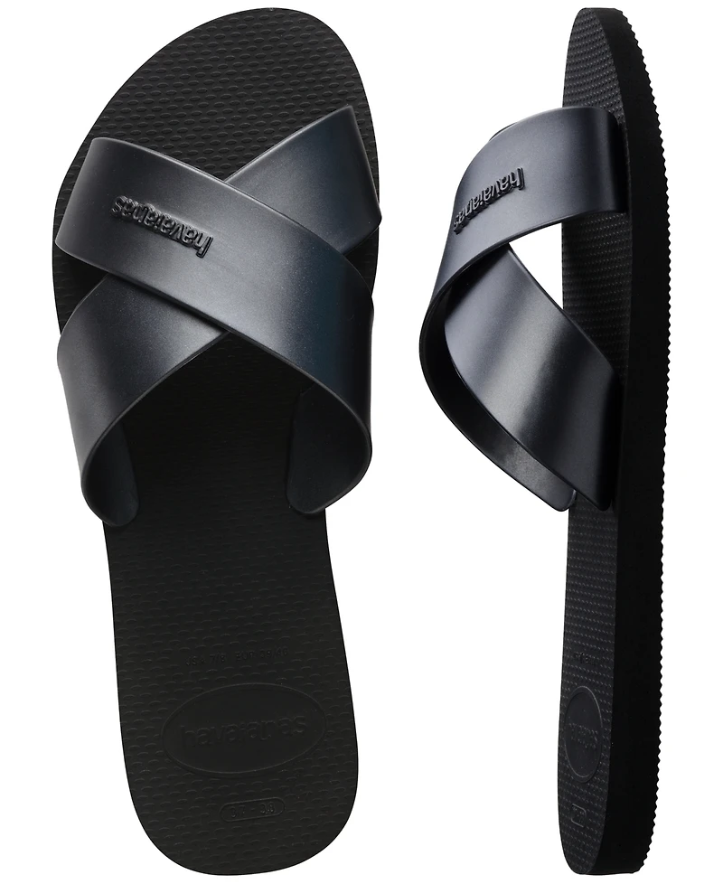 Havaianas Women's Aqua Metallic Round Toe Sandals