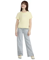 Levi's Girls' 7-16 Railroad Striped Wide Leg Jeans