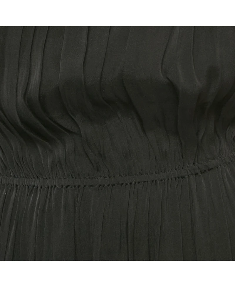 Pre-Owned Dolce & Gabbana Women's Pre-Owned D&g Black Silk Tiered Mini Dress