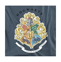 Harry Potter Men's Hogwarts Crest Sketch Watercolor T Shirt