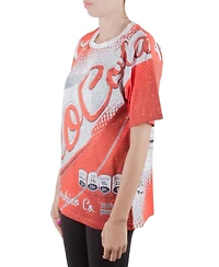 Pre-Owned Moschino Women's Couture Red Soda Can Printed Cotton Oversized T Shirt