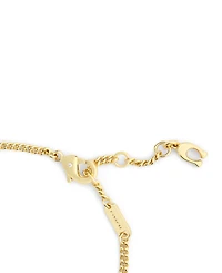 Coach Faux Stone Signature Tea Rose Strand Bracelet