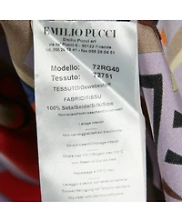 Pre-Owned Emilio Pucci Women's Multicolor Printed Silk Shift Mini Dress