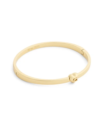 Coach Chalk Signature C Heart Enamel Bangle Bracelet