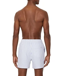 Reiss Men's Seersucker Stripe Swim Shorts