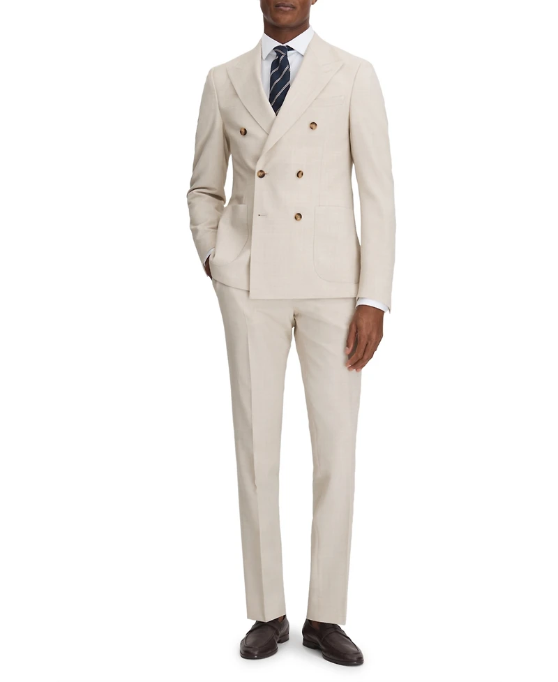 Reiss Men's Double Breasted Slim Fit Suit Blazer