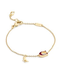 Coach Faux Stone Signature C Rexy Strand Bracelet