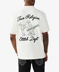 True Religion Men's Short-Sleeve Embroidered Polo Shirt