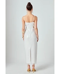 endless rose Women's Sequin Midi Dress