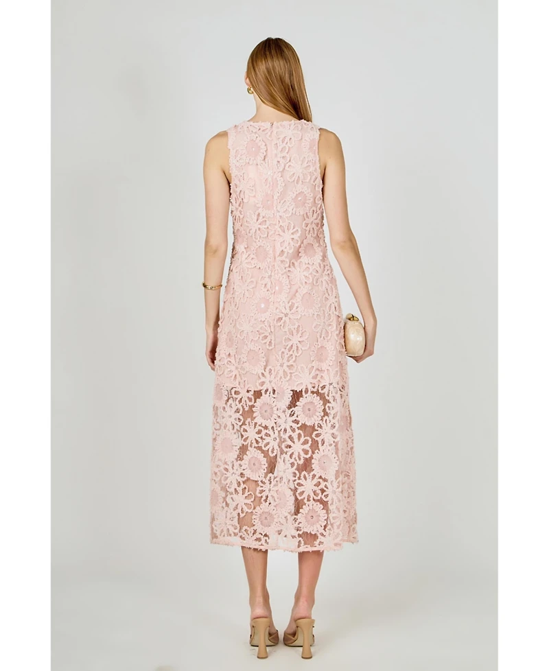 endless rose Women's Lace Cami Maxi Dress