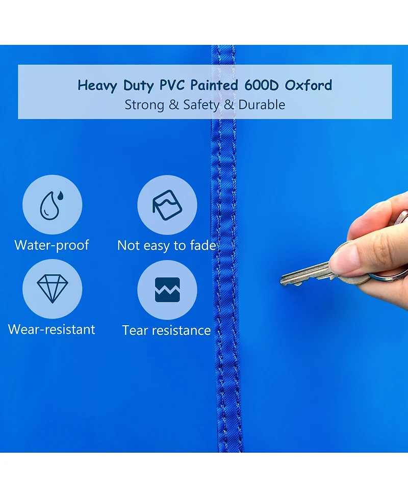 Skonyon Hippo Inflatable Water Slide Bounce House with 740W Blower