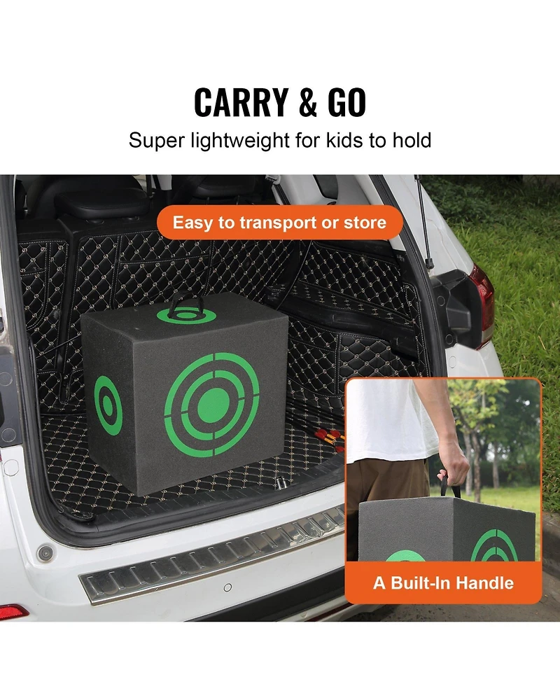 Sugift Archery Target 16"x18" Portable Foam Target with Carry Handle