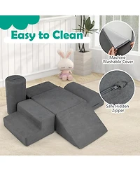 Skonyon 6-Piece Foam Climb and Crawl Playset with Washable Covers