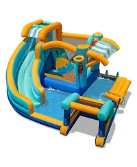 Skonyon Inflatable Water Slide Bounce House with Cannon and Games