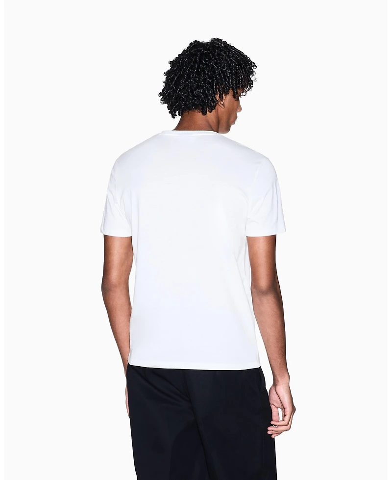 A|X Armani Exchange Men's Short Sleeve Jersey Printed Box Logo T-Shirt