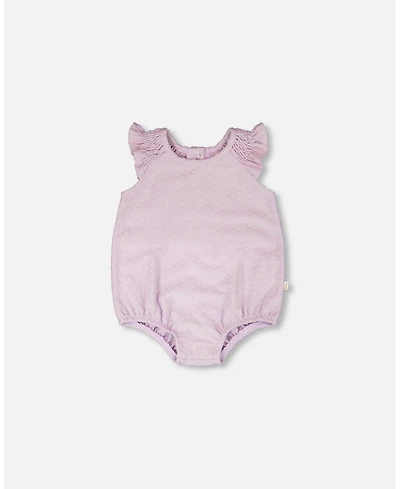 Deux par Baby Girls Jersey Romper Lavender
