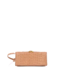 Pre-Owned Balenciaga Small Hourglass Top Handle Bag Embossed Leather