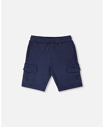 Deux par Baby Boys French Terry Shorts Blue