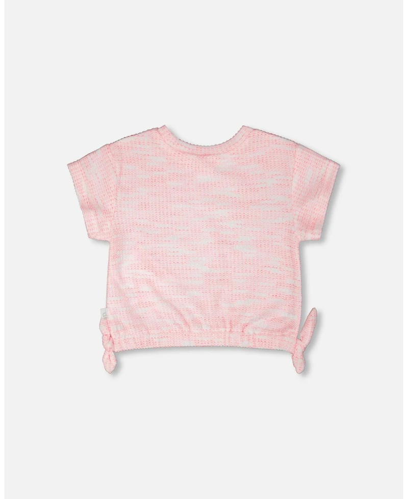 Deux par Toddler Girls Jacquard Knit T-Shirt