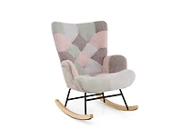 Slickblue Nursery Rocking Chair for Living Room with High Back Support