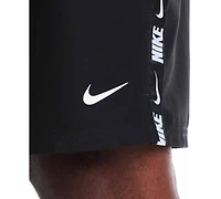 Nike Men's 9" Big & Tall Breaker Logo Tape Volley Swim Shorts