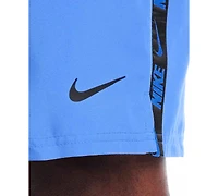 Nike Men's 9" Big & Tall Breaker Logo Tape Volley Swim Shorts