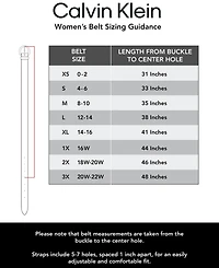 Calvin Klein Box-Woven Harness Buckle Belt