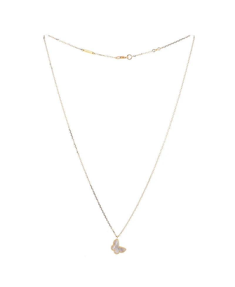 Pre-Owned Van Cleef & Arpels Sweet Alhambra Butterfly Pendant Necklace