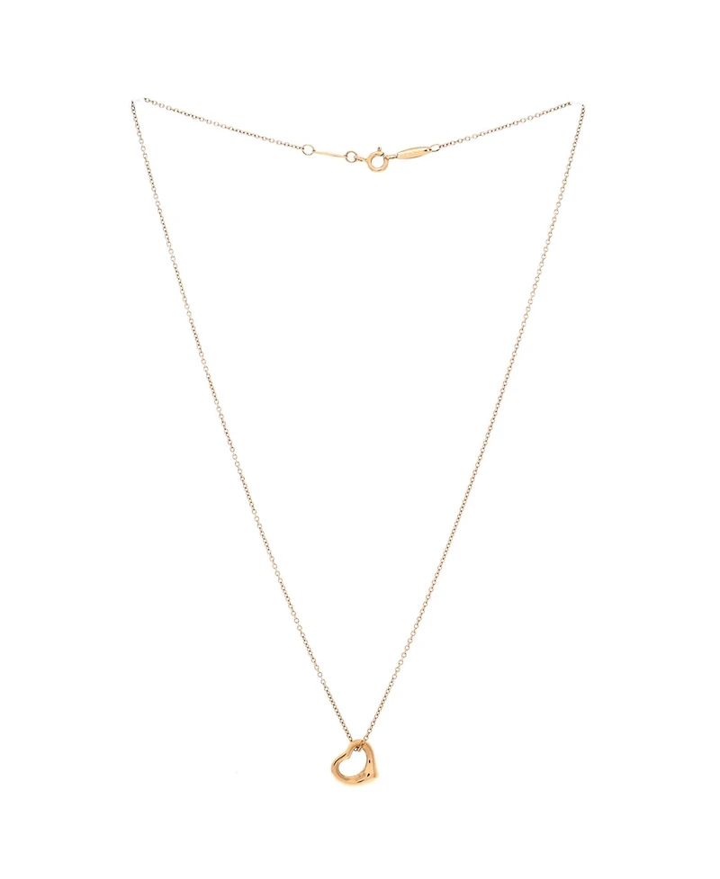 Pre-Owned Tiffany & Co. Elsa Peretti Open Heart Pendant Necklace