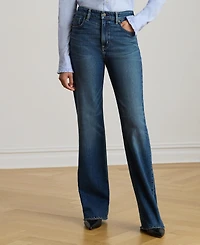 Lauren Ralph Women's High-Rise Wide-Leg Jeans
