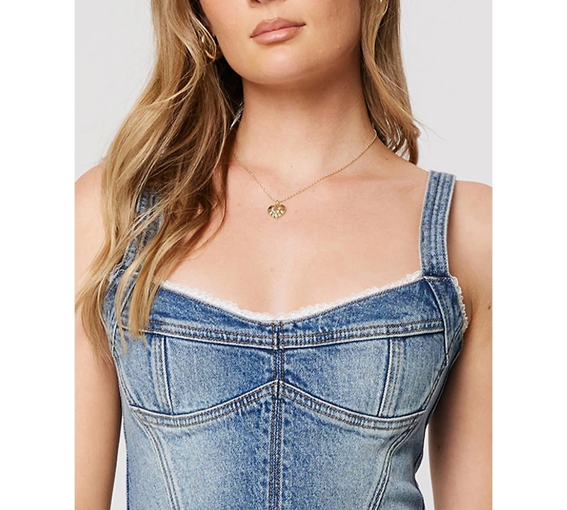 Abrand Women's Saloon Bodice Selena V-Neck Sleeveless Top