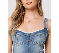 Abrand Women's Saloon Bodice Selena V-Neck Sleeveless Top