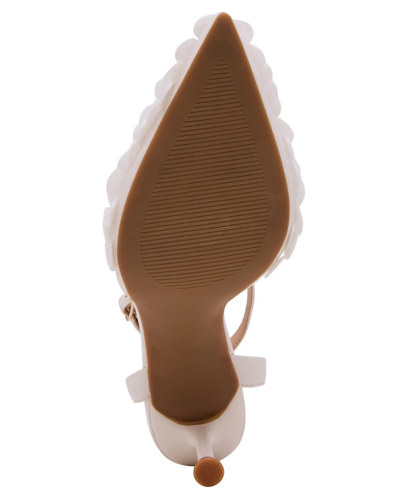 Madden Girl Women's Flora-s Pailette Embellished Pointed Toe Two-Piece Pumps