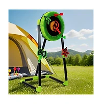 Bruce & Shark Axe & Dart Throwing Game Set with Target Board for Backyard Parties