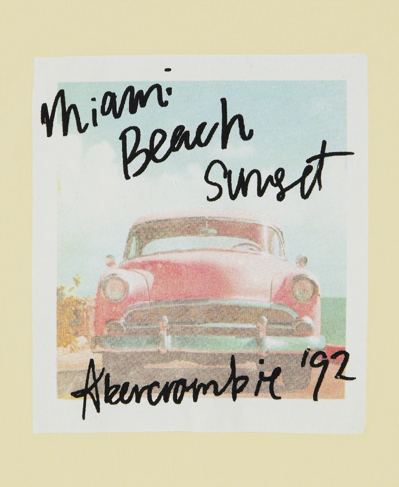 abercrombie kids Girls' Miami Beach Side Knot Crewneck T-Shirt