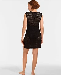 Lands' End Women's Open Knit Cover-up Dress
