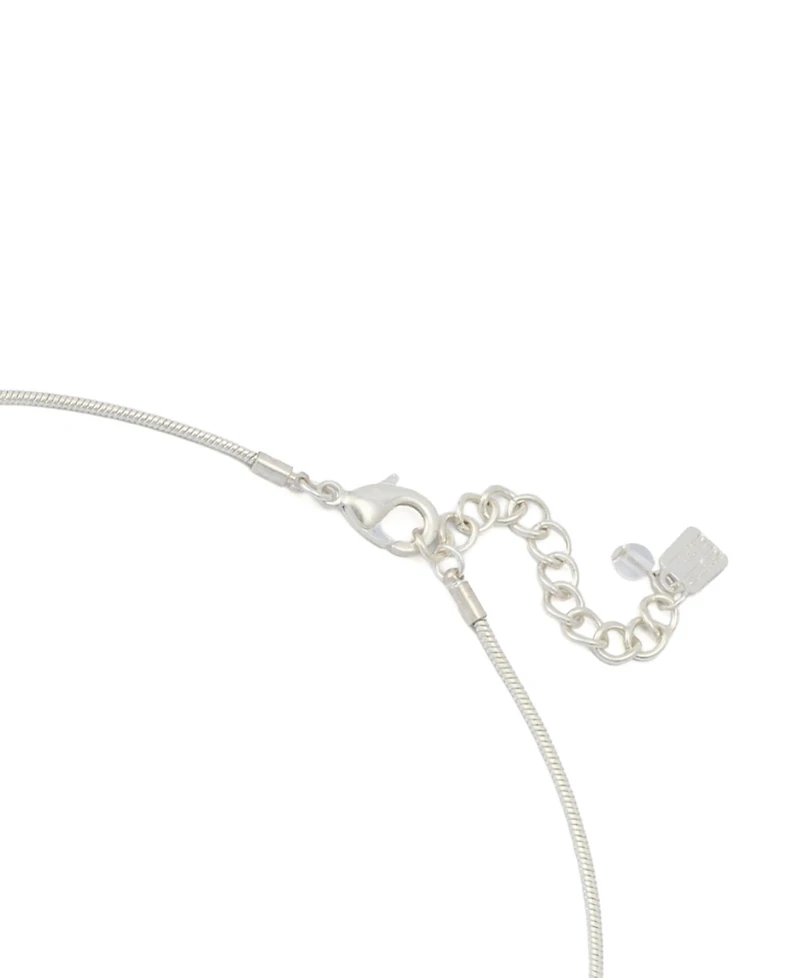 Robert Lee Morris Soho Mother of Pearl Turquoise Disc Pendant Necklace