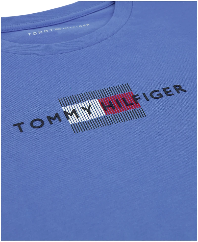 Tommy Hilfiger Boys' 8-20 Linear Flag Crewneck T-Shirt
