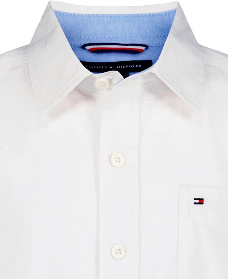 Tommy Hilfiger Boys' 8-20 Short-Sleeve Woven Shirt