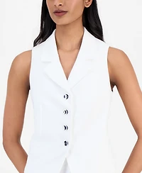 Anne Klein Women's Four-Button Notch-Lapel Vest