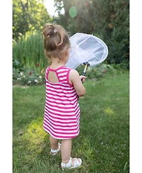 Florence Eiseman Toddler Girls Stripe Knit Dress With Flower