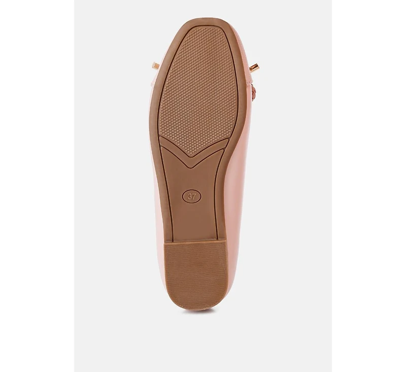 moi metallic embellished flat ballerinas